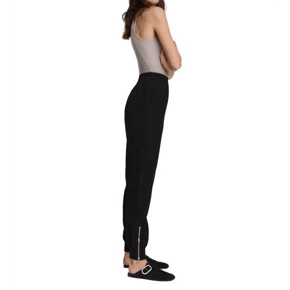 NEW RAG & BONE crepe jogger in black - Picture 3 of 6